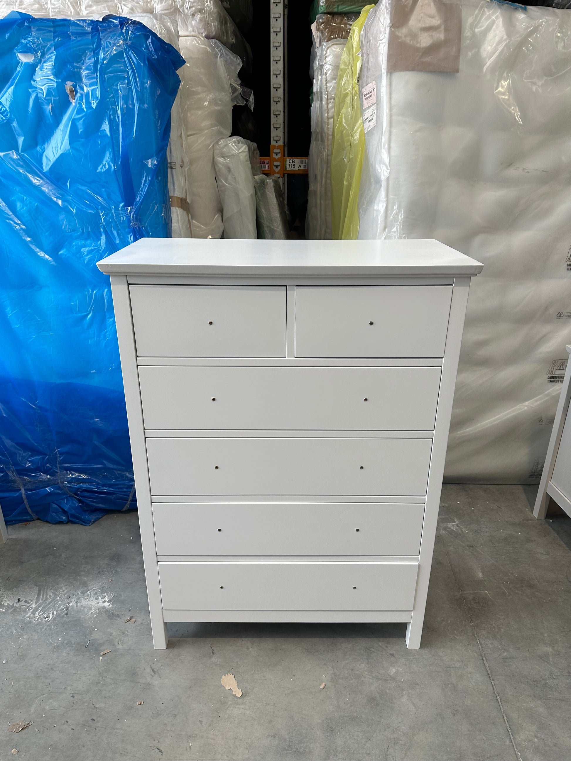 John Lewis Chest of Drawer Wilton 6 Drawer Chest White