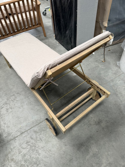 John Lewis Wood Sun Lounger Acacia  Natural