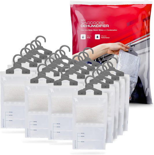 Wardrobe Dehumidifier 10 Pack Haltons Hanging Moisture Absorber Prevents Damp