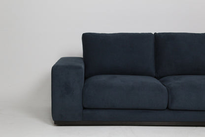 Swoon Denver Grand 4 Seater RHF Corner End Sofa, Indigo Wool