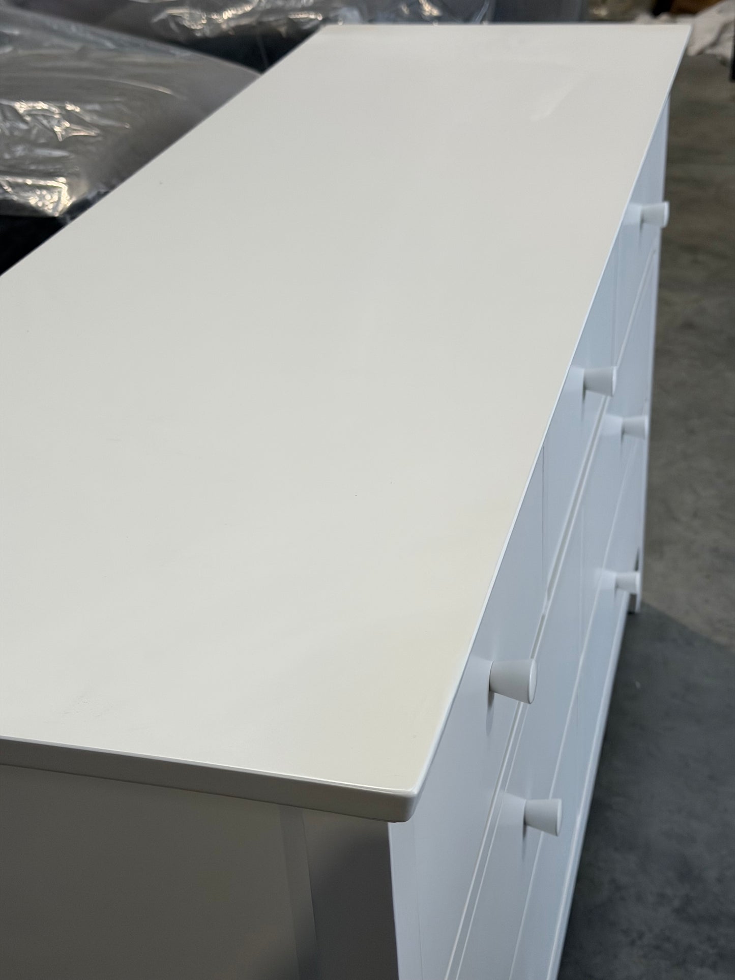 John Lewis Chest of Drawer White Wilton 7 Drawer Chest