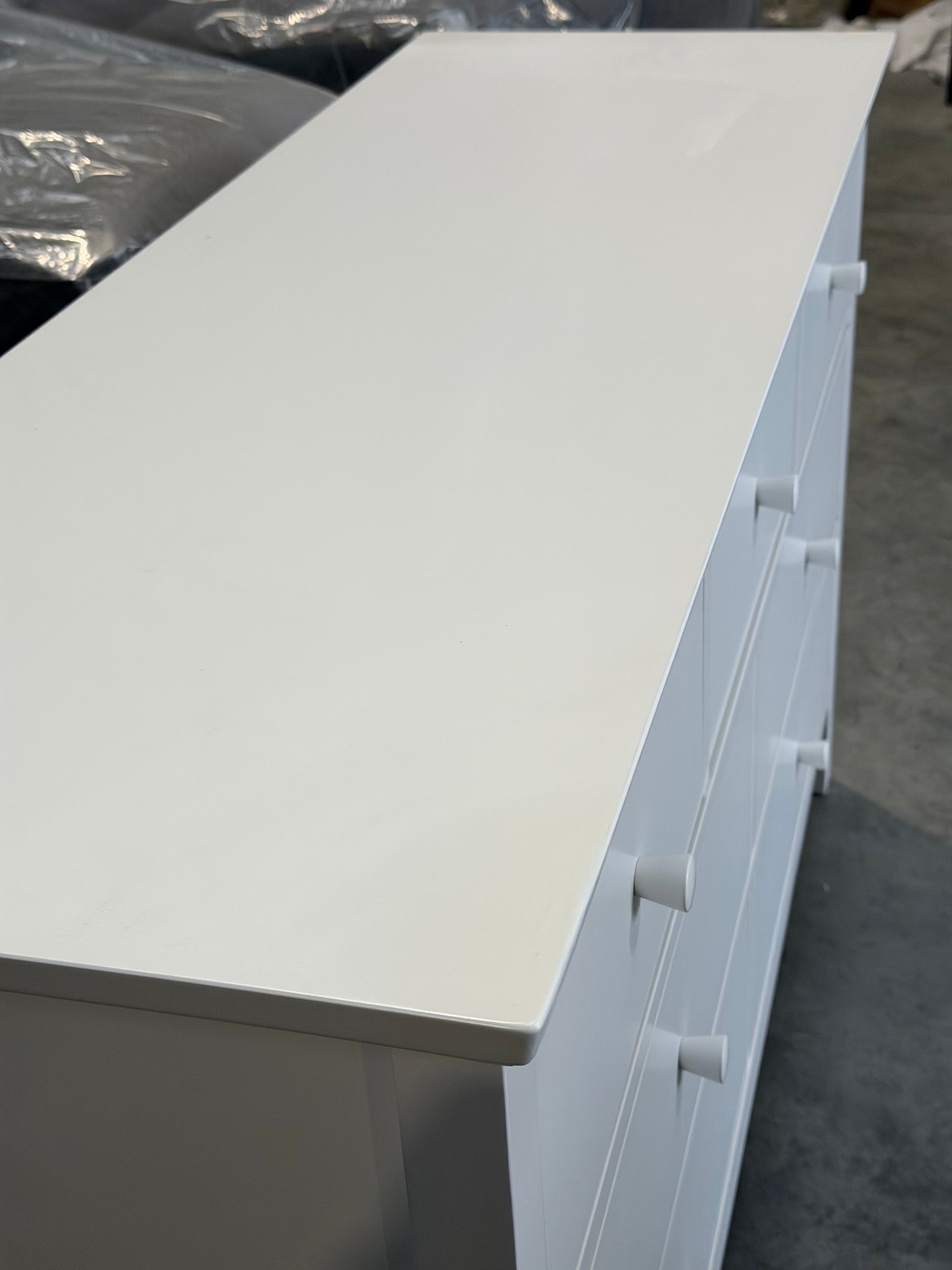 John Lewis Chest of Drawer White Wilton 7 Drawer Chest