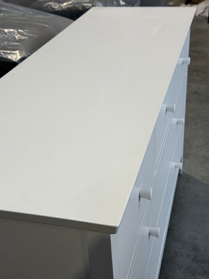 John Lewis Chest of Drawer White Wilton 7 Drawer Chest