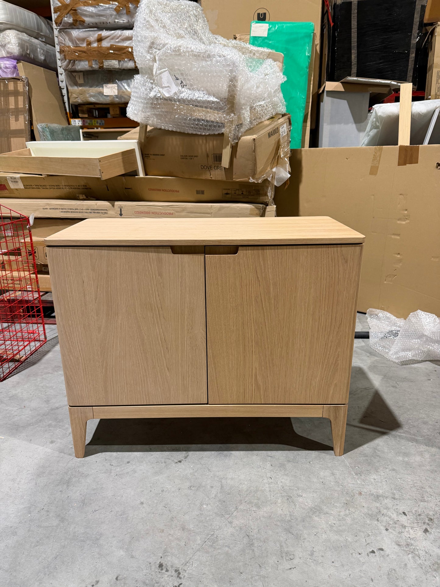 John Lewis Mira II 1 Drawer Small Sideboard, Oak