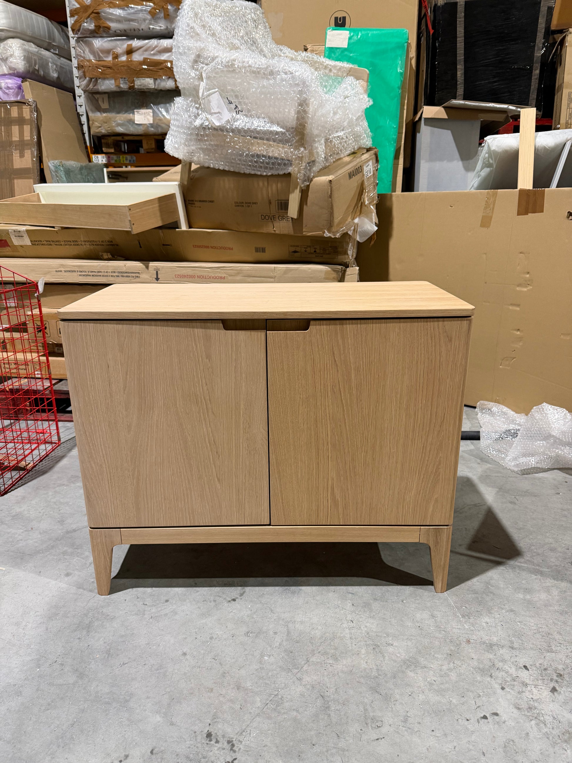 John Lewis Mira II 1 Drawer Small Sideboard, Oak