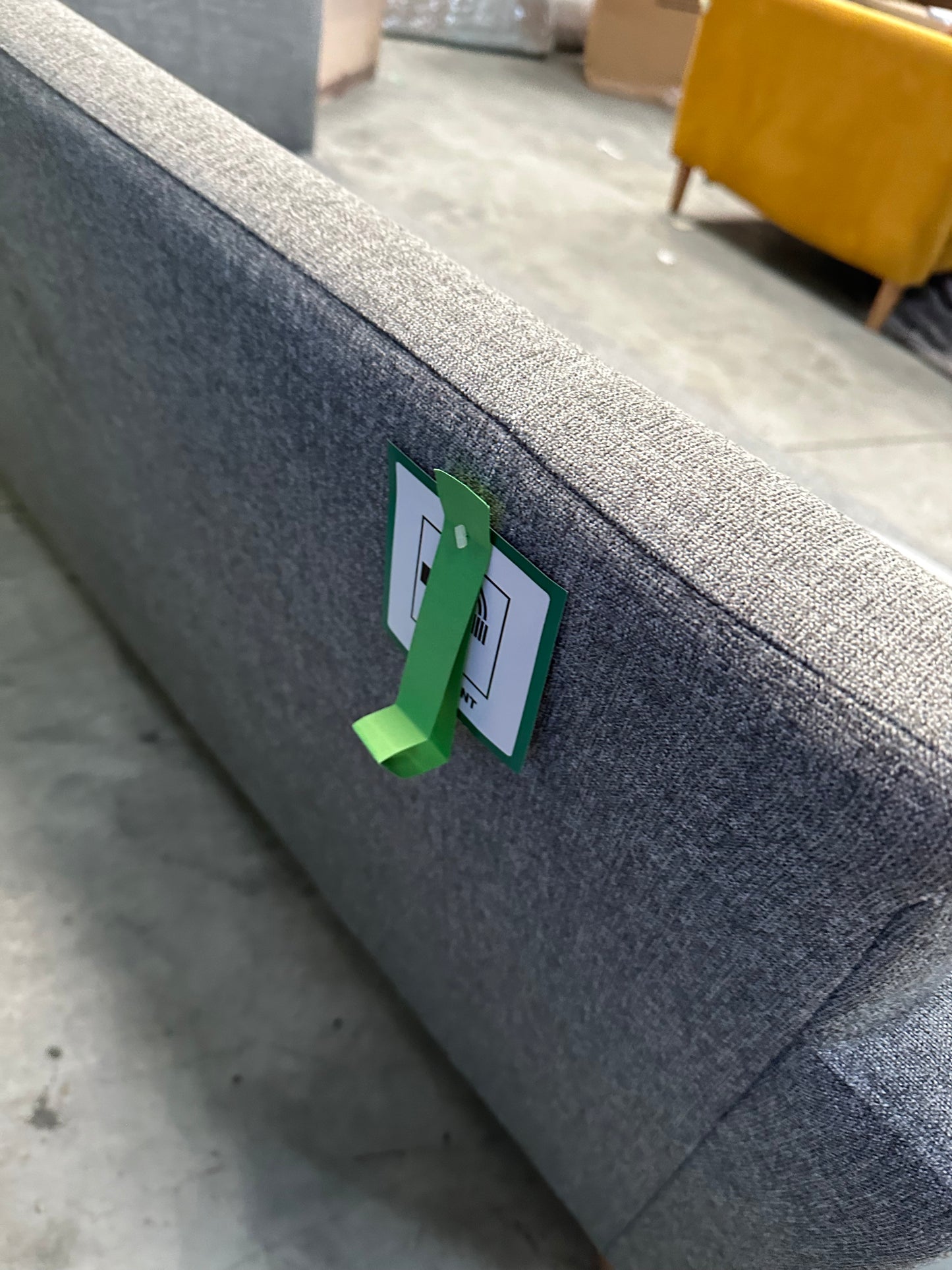 John Lewis Bailey II 3 Seater Sofa Aquaclean Mist - Missing Base Cushion