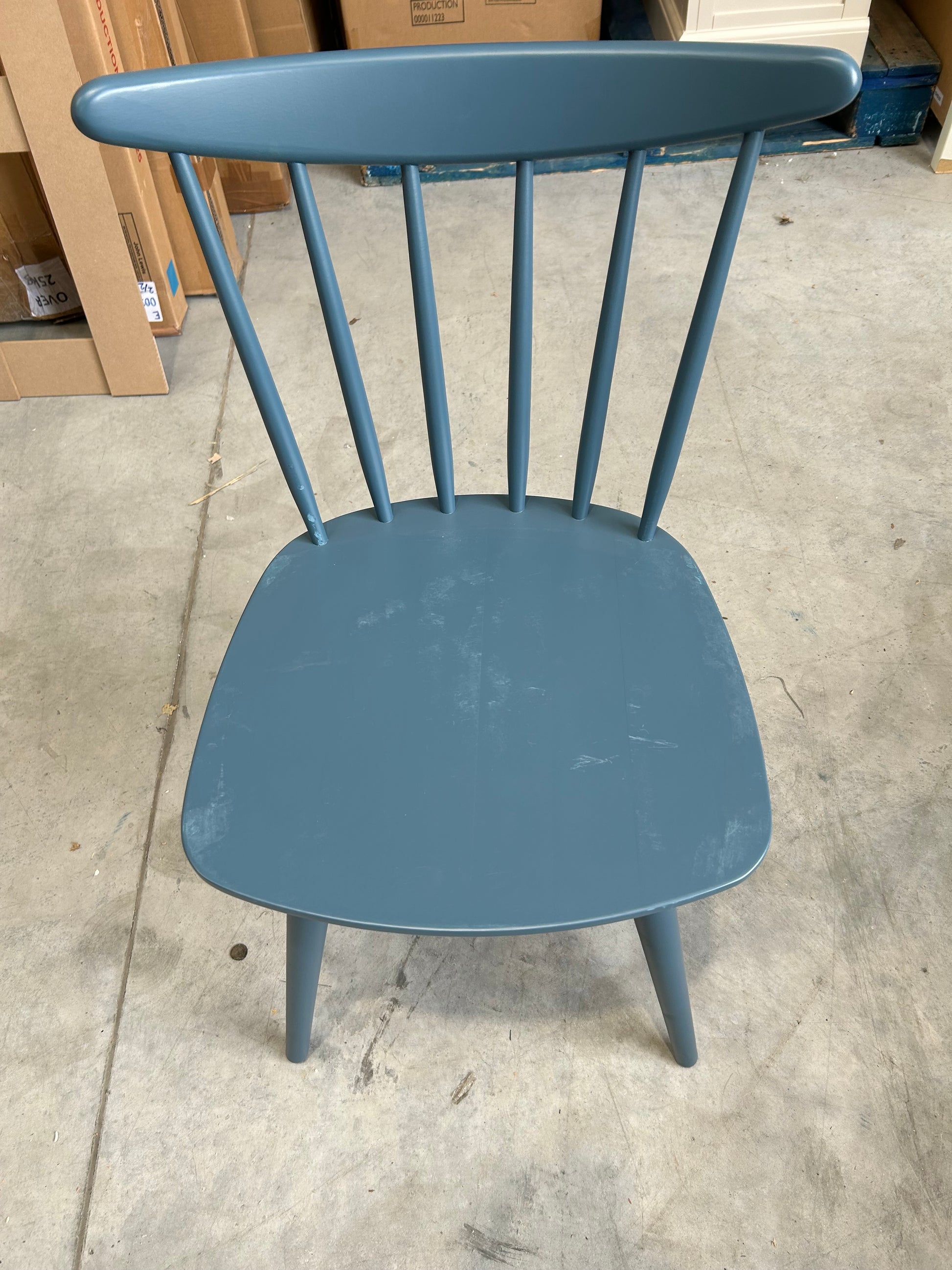 John Lewis Spindle Dining Chair Set of 2 Blue