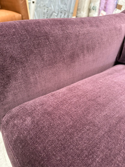 John Lewis Camber Medium 2 Seater Sofa Soft Chenille Aubergine