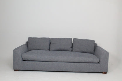 John Lewis Tortona Grand 4 Seater Sofa In Matilda AquaClean Steel