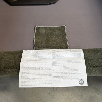 John Lewis Barbican Medium 2 Seater Sofa Plush Chenille Moss Green Easy Clean