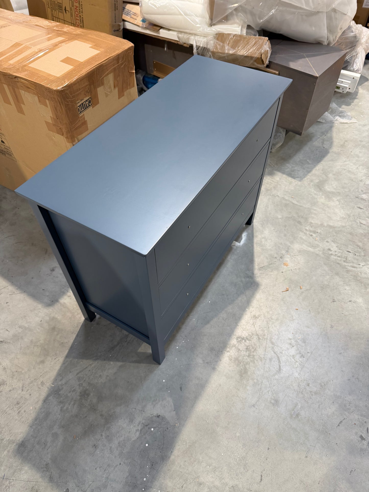 John Lewis Wilton 3 Drawer Chest, Denim Blue