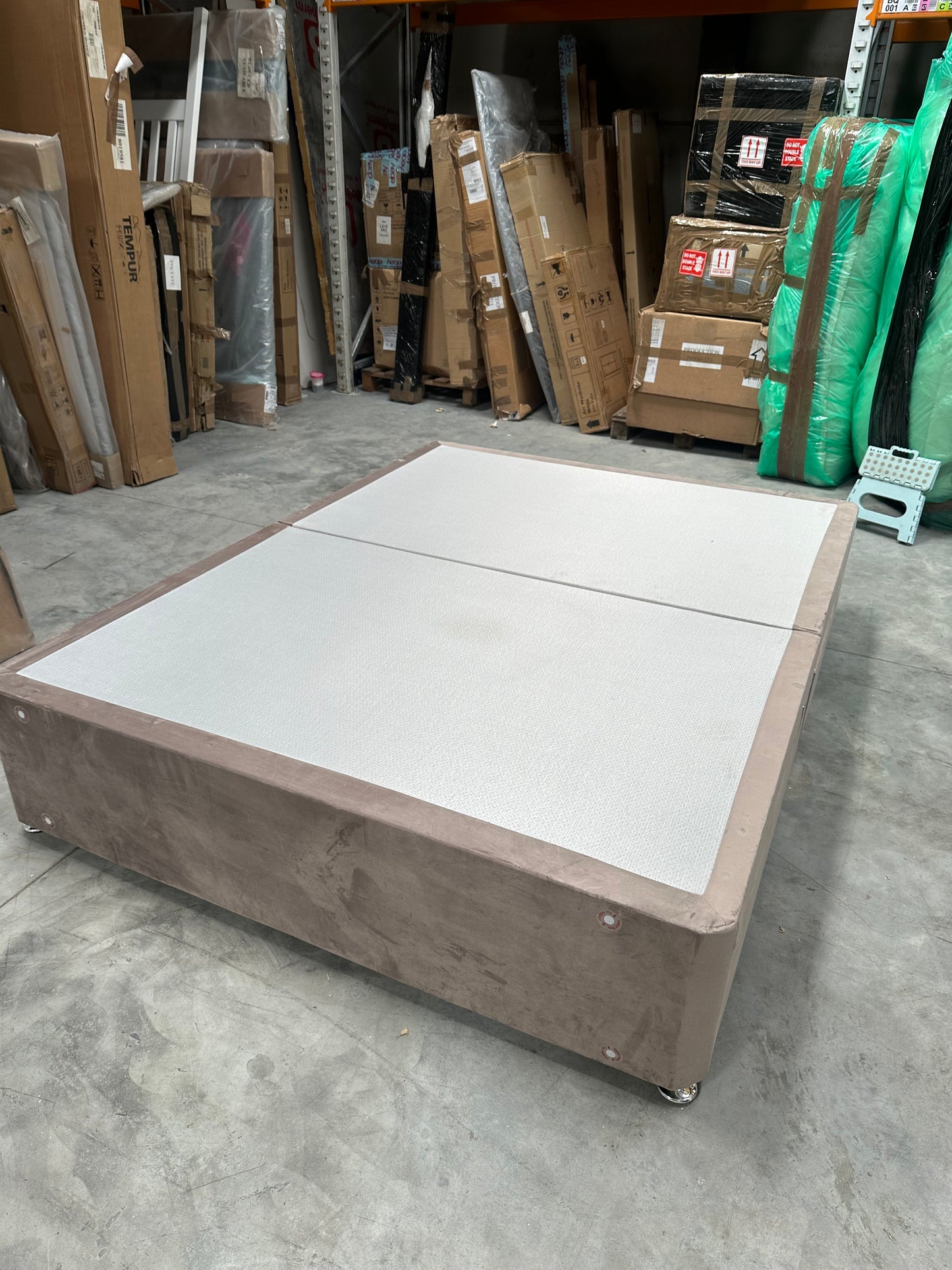 Silentnight 4 Drawer Divan Base, King Size, Velvet Mink