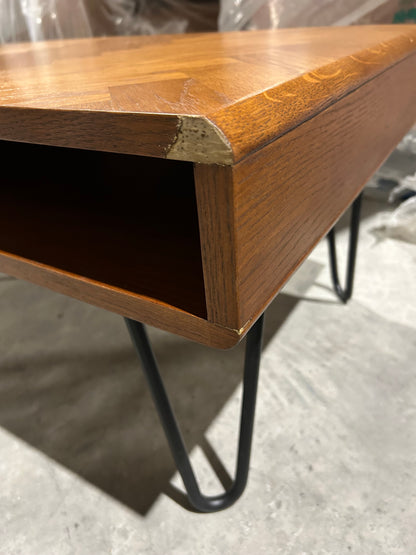 John Lewis Hairpin Coffee Table, Dark Oak