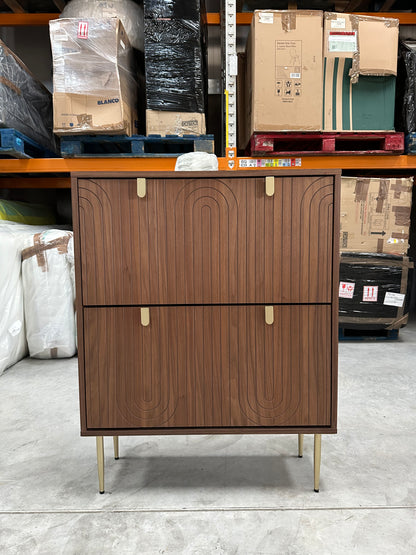 John Lewis Harvard Wide Shoe Storage Unit, Walnut