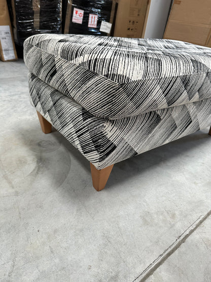 John Lewis Bailey II Footstool in a Bespoke Fabric Pattern