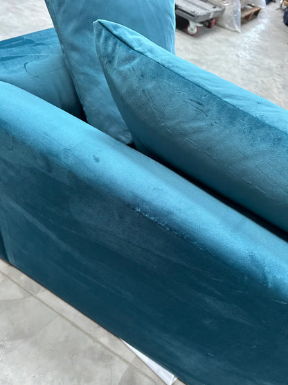 John Lewis Tokyo Grand 4 Seater Sofa  In Velvet Teal