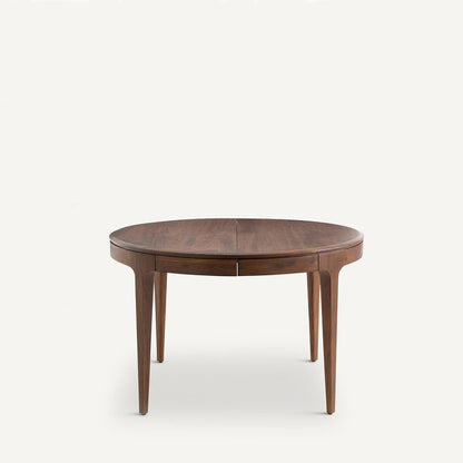 La Redoute AM.PM Sanara Walnut and Veneer Extendable Round Table 8 People