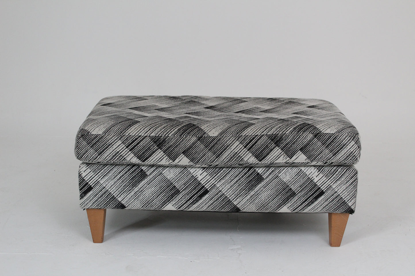 John Lewis Bailey II Footstool in a Bespoke Fabric Pattern