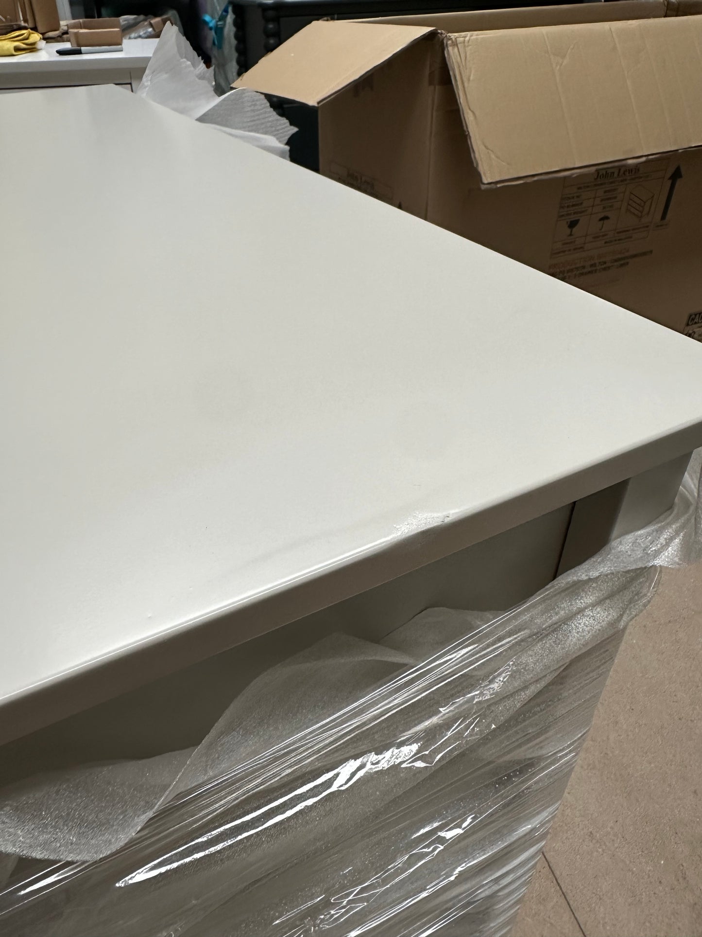 John Lewis Wilton 3 Drawer Chest, Linen