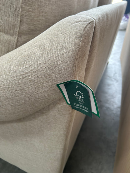 John Lewis Camber Large 3 Seater Sofa Aquaclean Matilda Natural