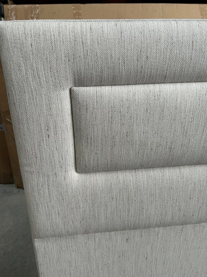 Vispring Juliet Full Depth Upholstered Headboard King Size Faux Suede Mink