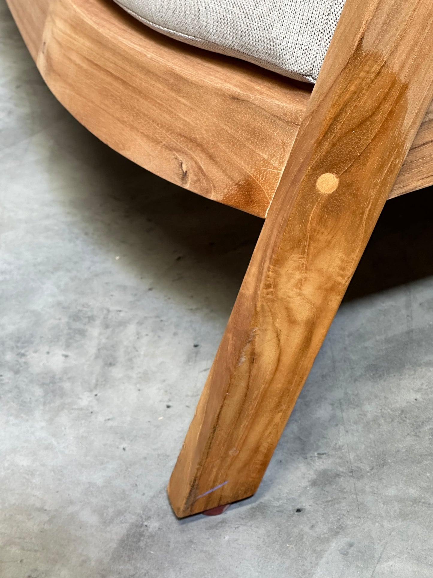 KETTLER Kubu 4-Seater Garden Lounging Set, FSC-Certified (Teak Wood), Natural/White