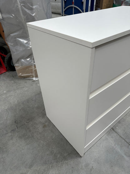 3 drw dresser white