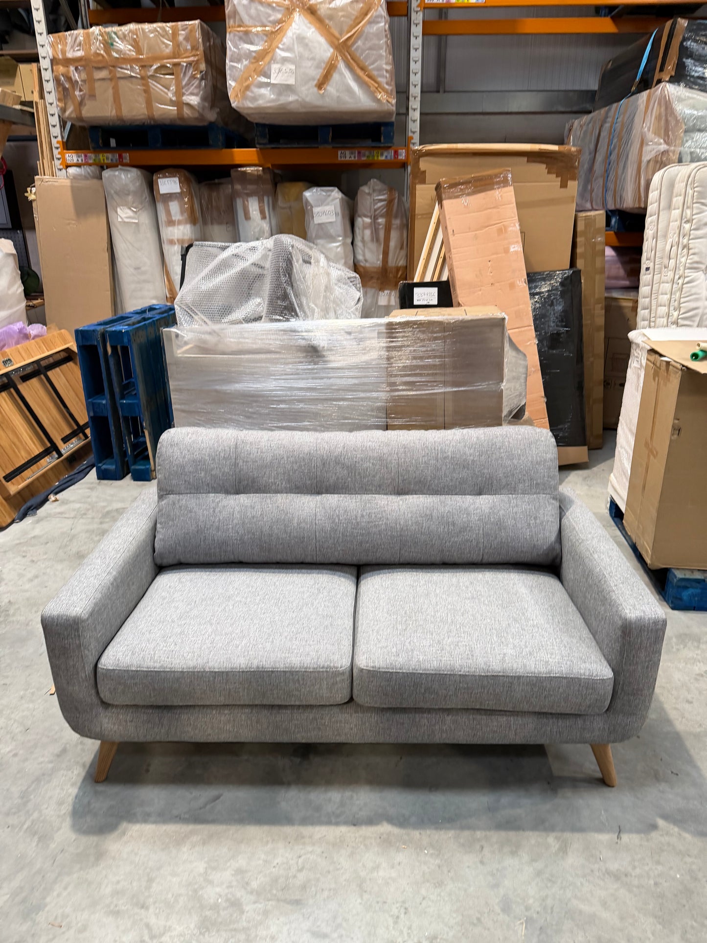 John Lewis Barbican Medium 2 Seater Sofa Aquaclean Connie Grey