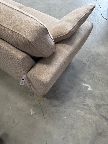 John Lewis Ambleside Large 3 Seater Sofa, Light Leg, Textured Weave Natural