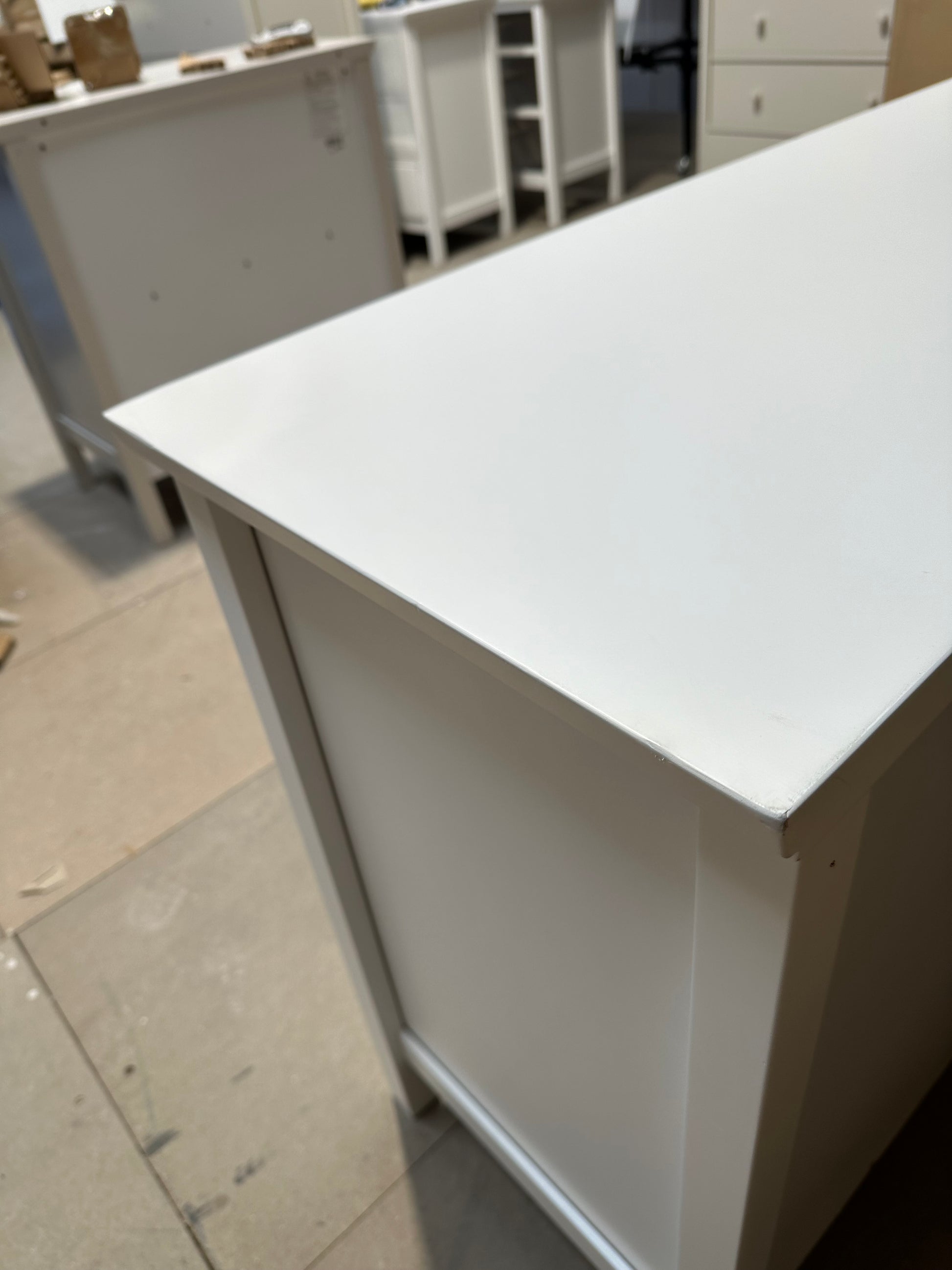 John Lewis Chest of Drawer White Wilton 7 Drawer Chest