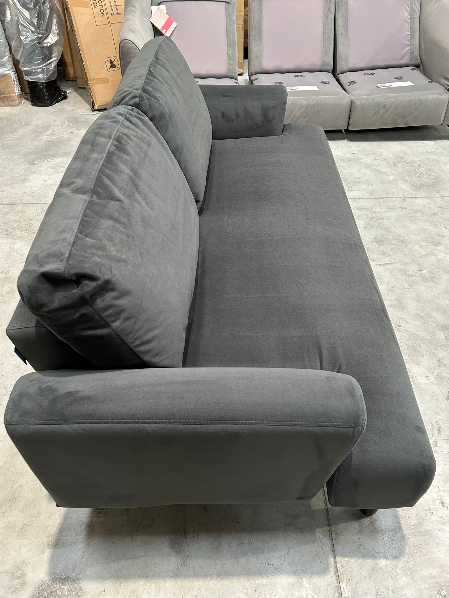 Swyft Model 05 Medium 2 Seater Sofa Charcoal Velvet