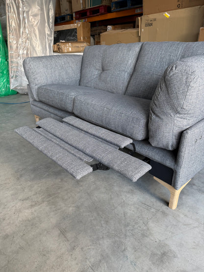 John Lewis Sofa Power Recliner Java Medium 2 Seater Storm Grey Easy Clean