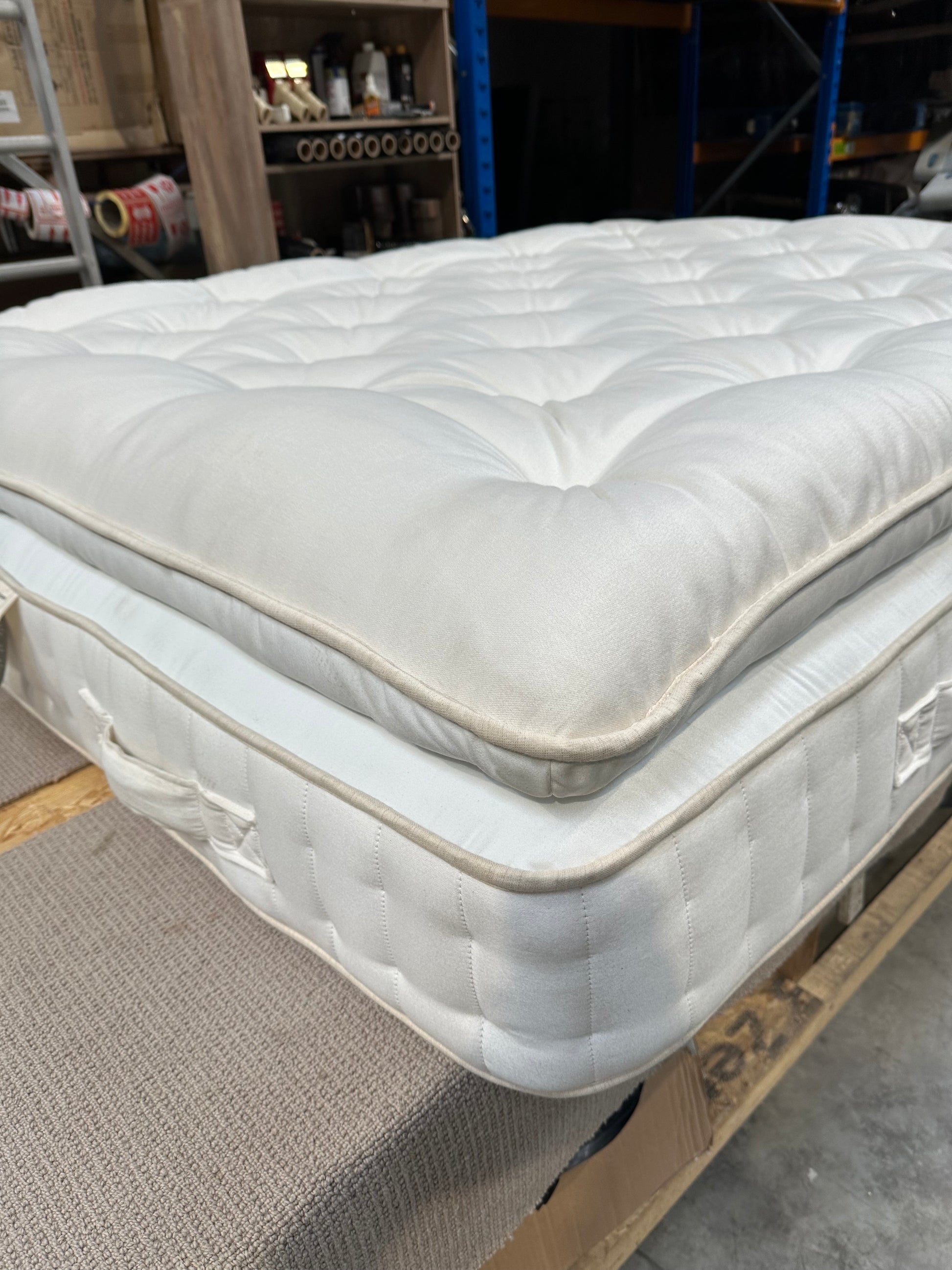 John Lewis British Natural Collection Cotswold Pillowtop 10250 Mattress, Regular Tension, King Size Firmer