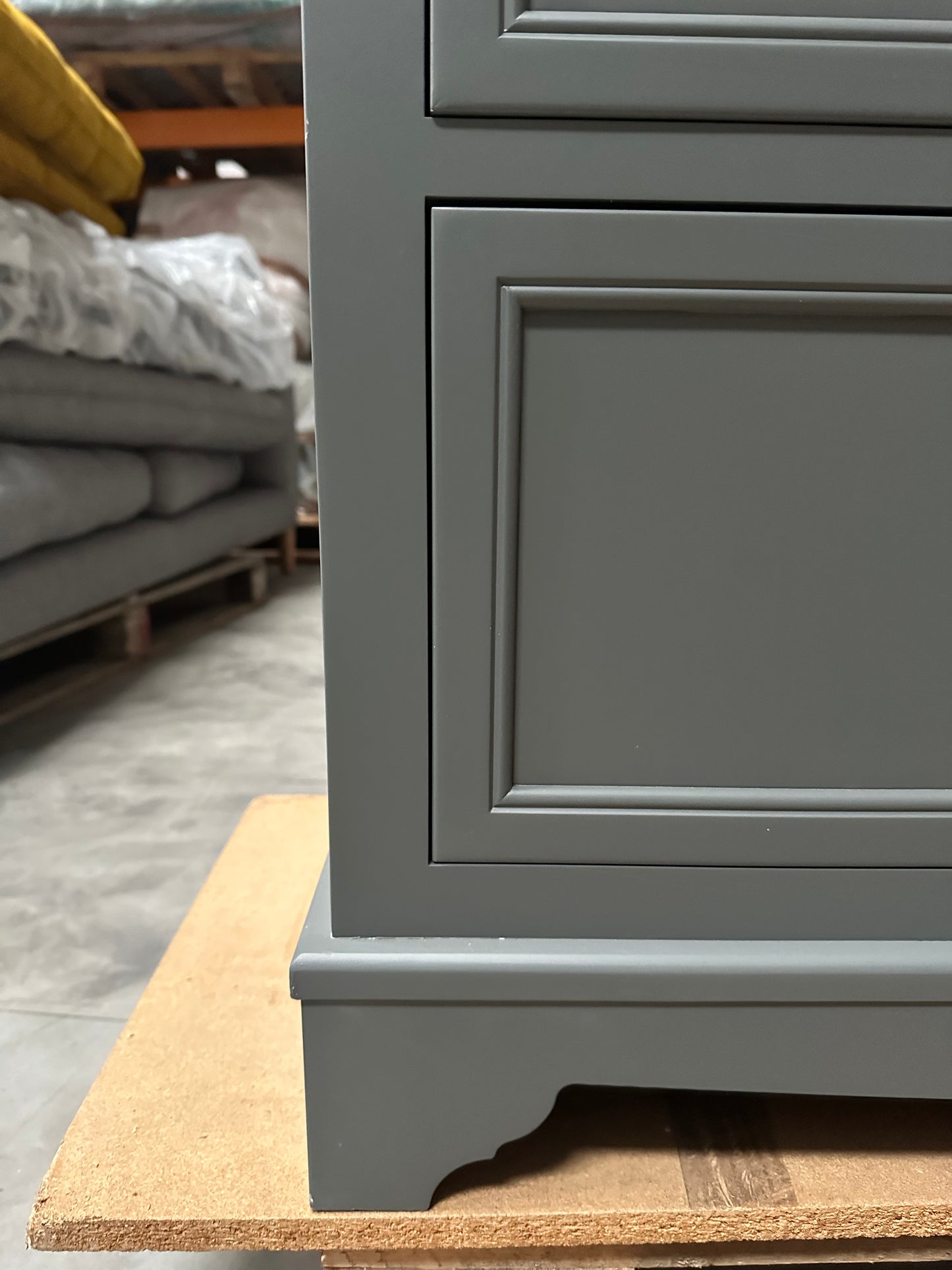 John Lewis St Ives 7 Drawer Chest white 3+4 Green