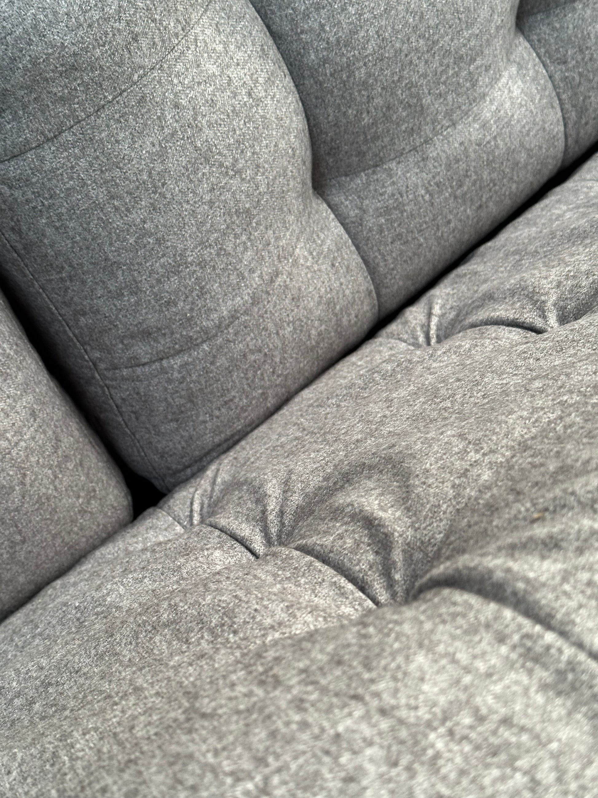 John Lewis Draper II Large 3 Seater Sofa Brushed Tweed Grey