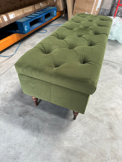 Swoon Plymouth Footstool Plymouth Fern Easy Velvet