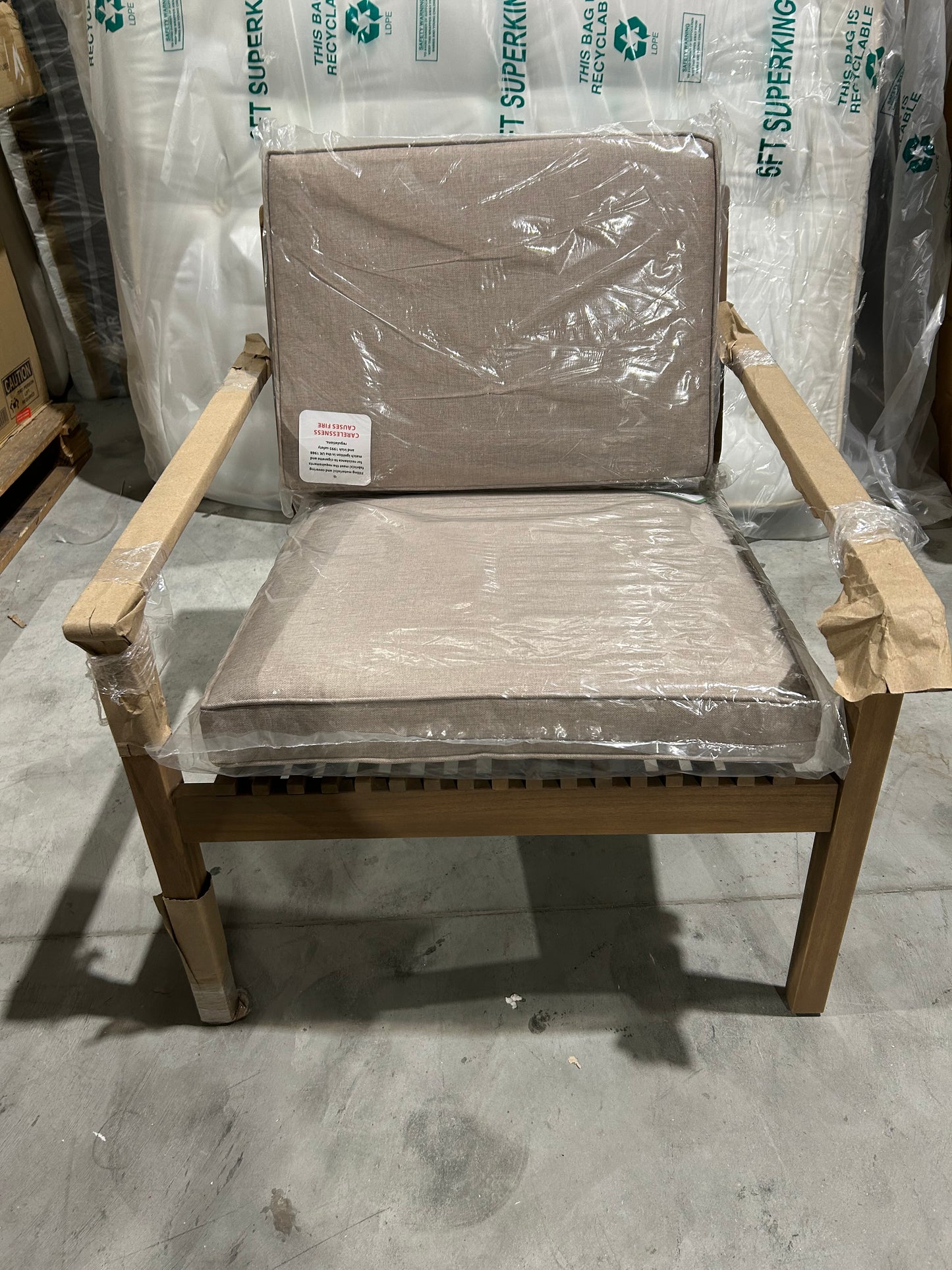 John Lewis Mona Garden Lounge Chair Acacia Wood Natural