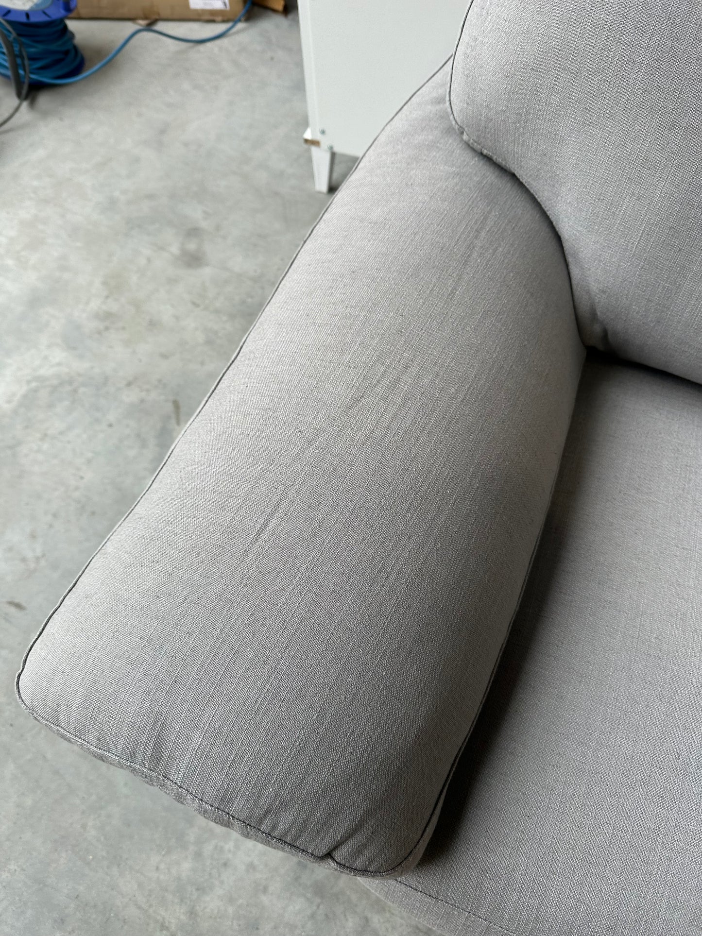John Lewis Camden Large 3 Seater Sofa in Linen Storm Grey