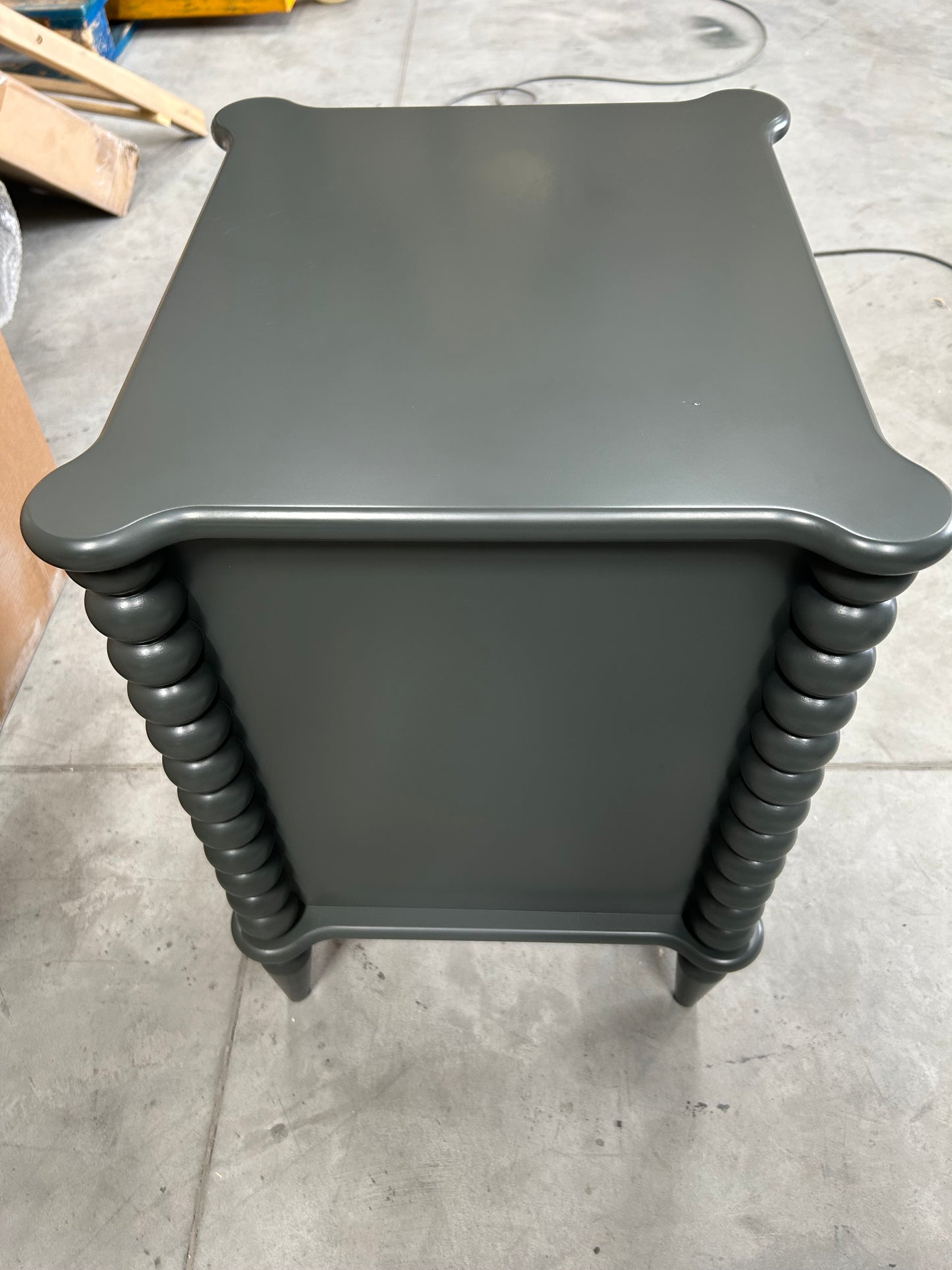 John Lewis Bobbin 2 Drawer Bedside Table Green