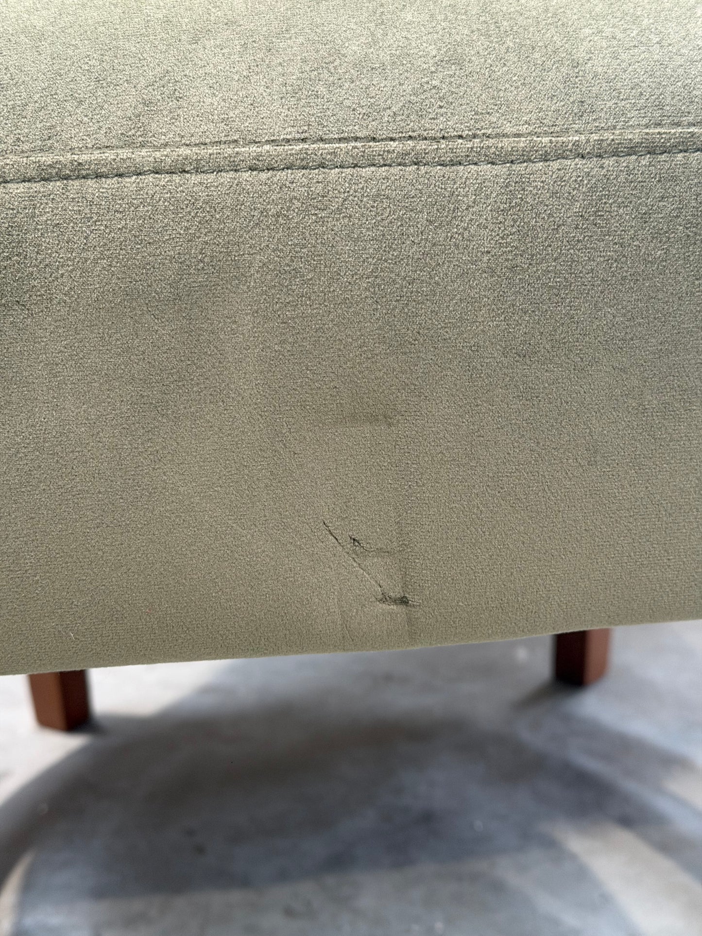 John Lewis Drift Armchair, Dark Leg, Moss Green Smooth Velvet