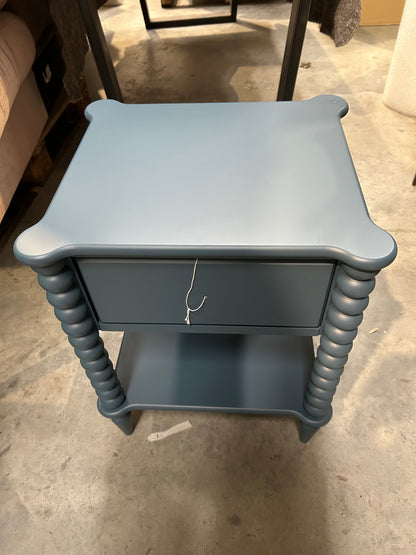 John Lewis Bobbin Bedside Table Blue