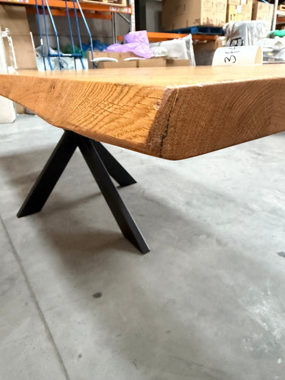 John Lewis Ripley Fixed Dining Table, Straight Edge, Solid Oak Natural Oil, L280 x W100cm - LIST