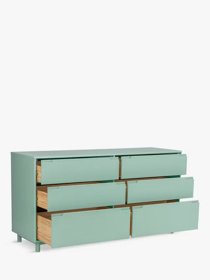 John Lewis chest of drawers Format 3+3 Chest Green