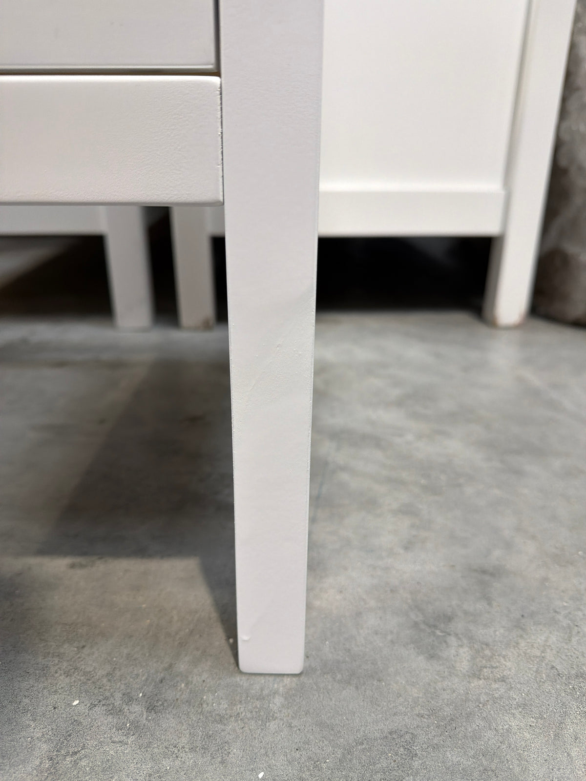 John Lewis White Wilton 2 Drawer Bedside Storage Cabinet Bedroom