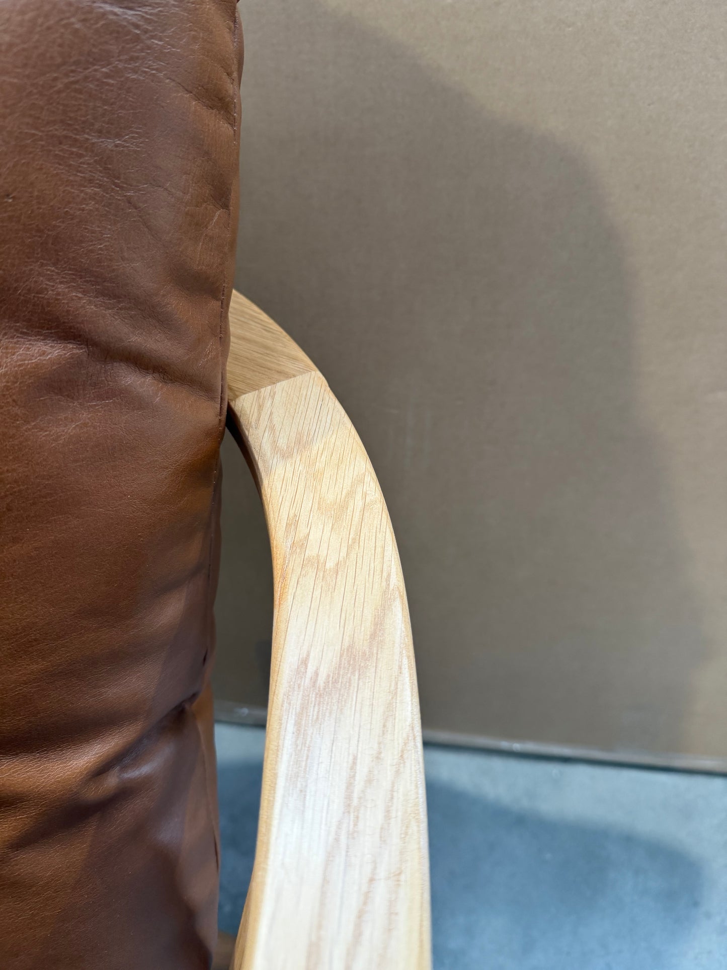 John Lewis Frome Armchair, Light Leg, Like New, Caramel