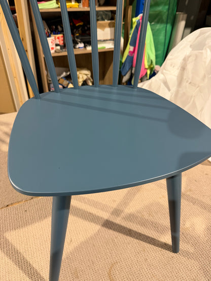 John Lewis Spindle Dining Chair Set of 2 Blue