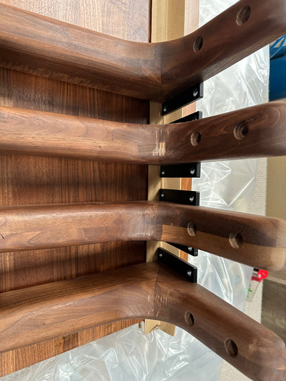 John Lewis Cara 4 Seater Dining Table, American Black Walnut