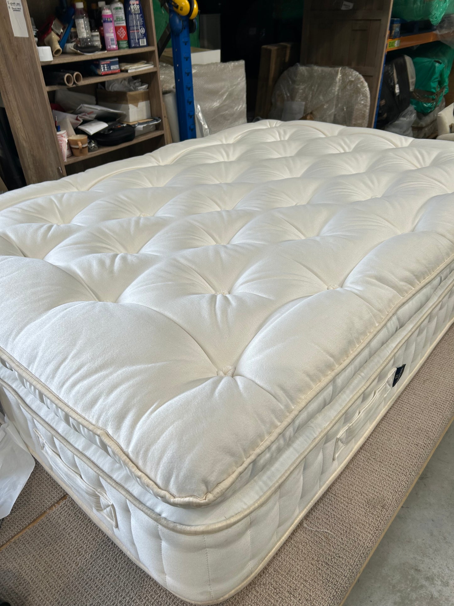 John Lewis British Natural Collection Swaledale Pillowtop 6250 Mattress, Firmer Tension, Double