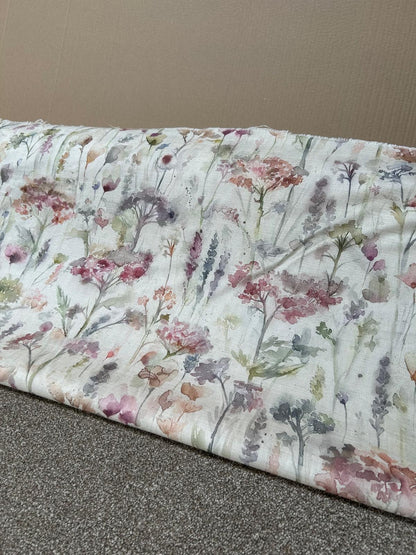Voyage Hinton poppy linen  Furnishing Fabric,  29m RRP £44M