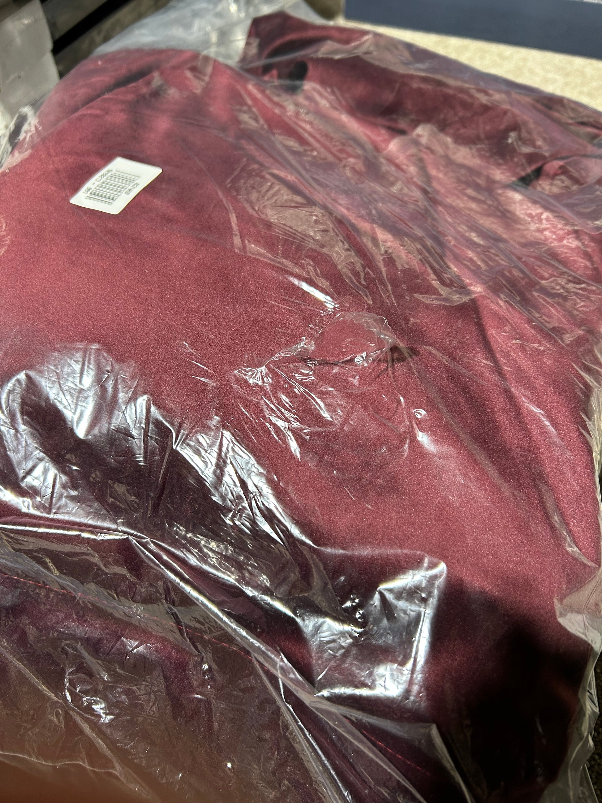 John Lewis Velvet Pair Lined Pencil Pleat Curtains, Damson, W167 x Drop 228cm